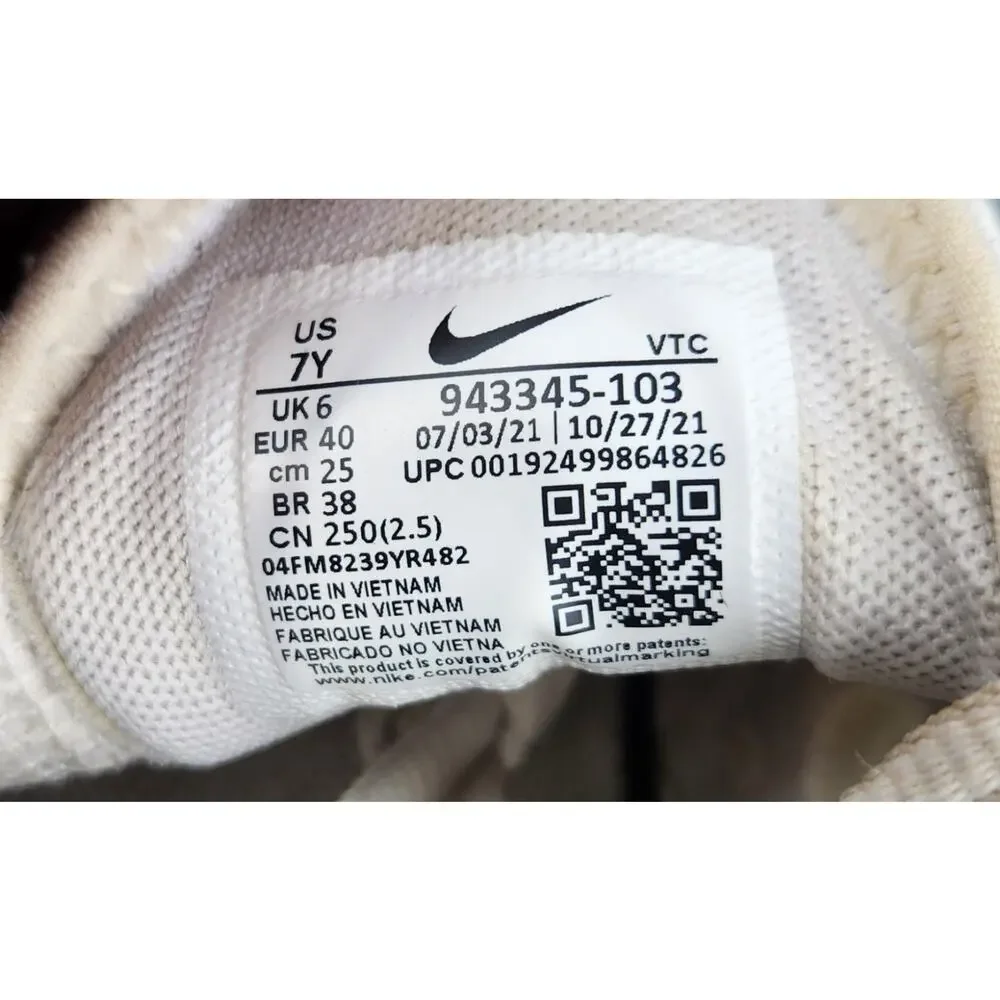 Nike Air Max 270 White Woman Lace-Up Comfort Running Shoes 943345-103 SZ 7Y